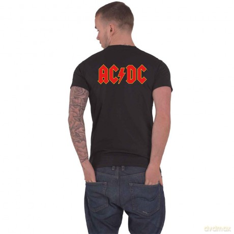 AC/DC: Unisex Tee: Logo (Back Print/Retail Pack) (X-Large)