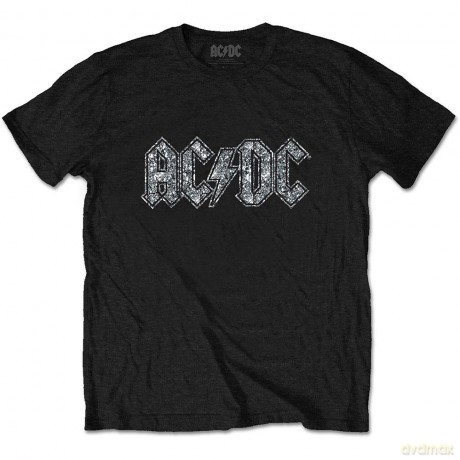 AC/DC: Unisex Tee: Logo (Diamante) (Small)