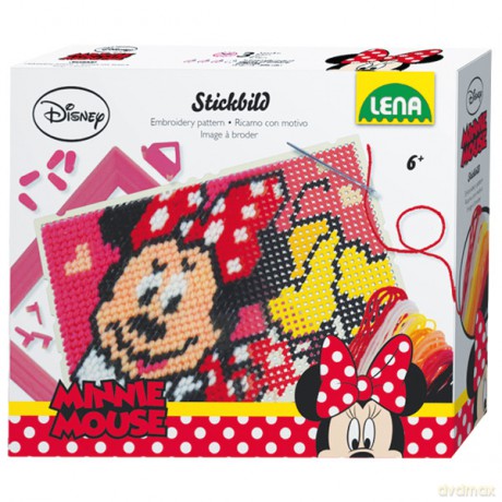 LENA Wyszywanka Myszka Minnie [ZABAWKA]