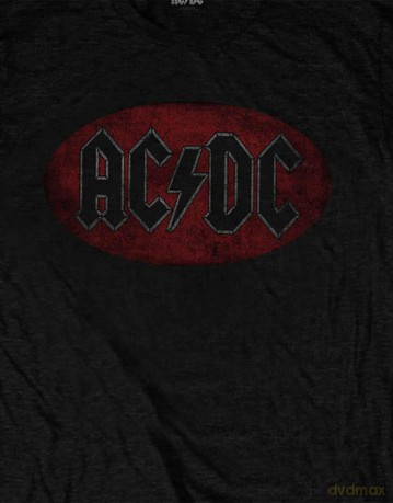 AC/DC: Unisex Tee: Oval Logo Vintage (Large)