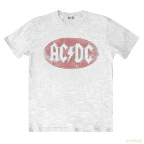 AC/DC: Unisex Tee: Oval Logo Vintage (Medium)
