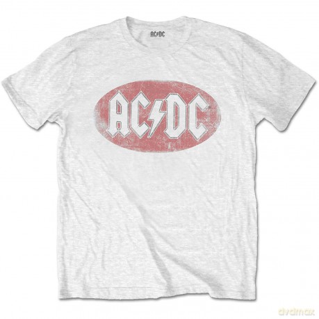 AC/DC: Unisex Tee: Oval Logo Vintage (X-Large)