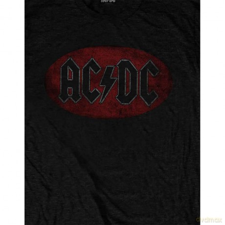 AC/DC: Unisex Tee: Oval Logo Vintage (X-Large)