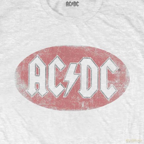 AC/DC: Unisex Tee: Oval Logo Vintage (XX-Large)