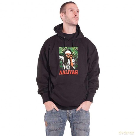 Aaliyah: Unisex Pullover Hoodie: Foliage (Navy Blue) (Small)