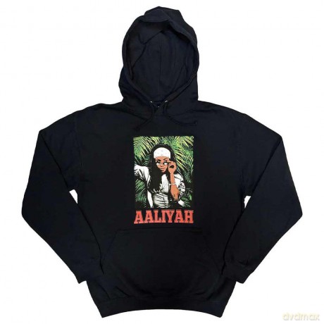 Aaliyah: Unisex Pullover Hoodie: Foliage (Navy Blue) (Small)