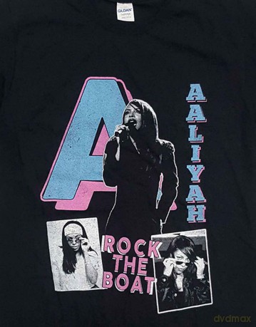 Aaliyah: Unisex T-Shirt: Rock The Boat (Black) (Medium)