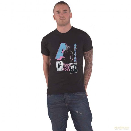 Aaliyah: Unisex T-Shirt: Rock The Boat (Black) (X-Large)