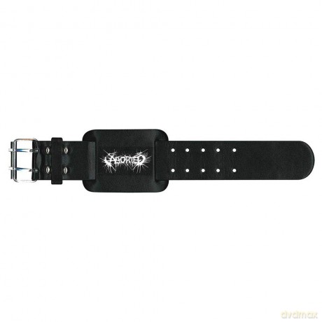 Aborted: Leather Wrist Strap: Logo