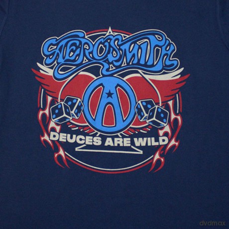 Aerosmith: Ladies T-Shirt: Rainbow Spade (Denim Blue) (Small)