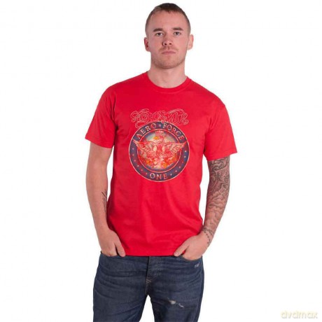 Aerosmith: Unisex T-Shirt: Aero Force (Red) (Medium)
