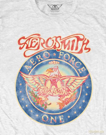 Aerosmith: Unisex T-Shirt: Aero Force (White) (Large)