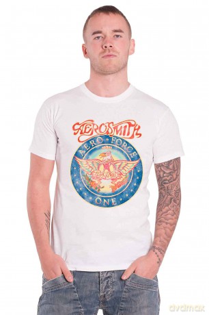 Aerosmith: Unisex T-Shirt: Aero Force (White) (X-Large)