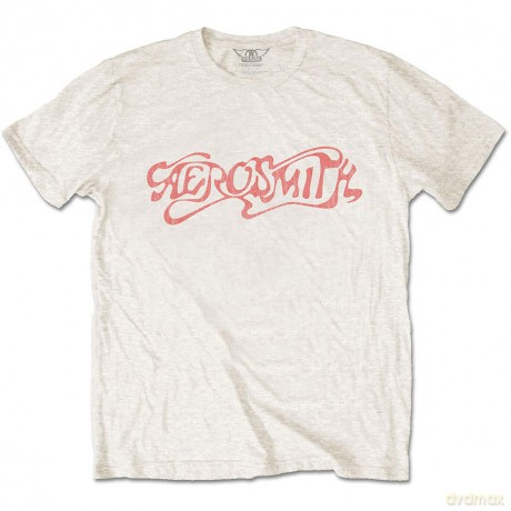 Aerosmith: Unisex T-Shirt: Classic Logo (Natural) (X-Large)