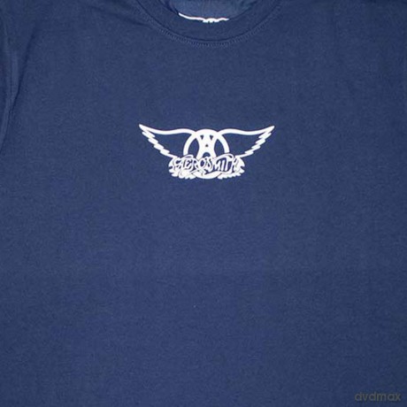 Aerosmith: Unisex T-Shirt: Mini Wings Logo (Denim Blue) (Small)