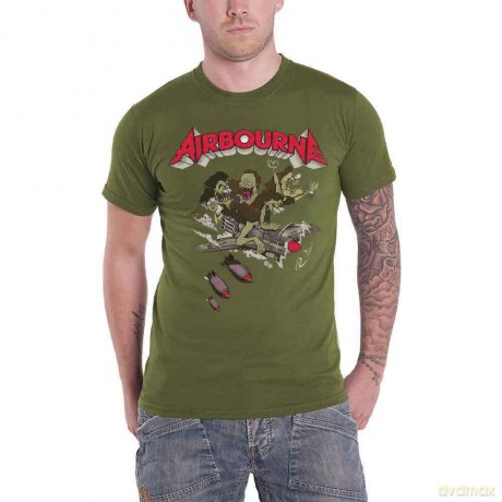 Airbourne: Unisex T-Shirt: Nitro (Grey) (Small)