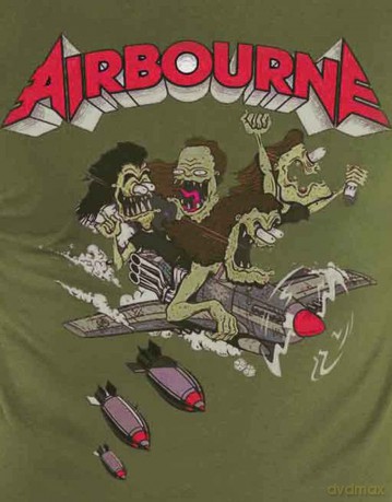 Airbourne: Unisex T-Shirt: Nitro (Grey) (Small)