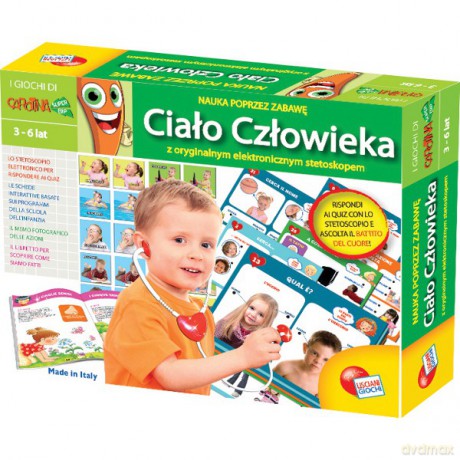 LISCIANIGIOCHI Karotka Ciało Człowieka [ZABAWKA]