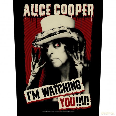 Alice Cooper: Back Patch: I'm Watching You