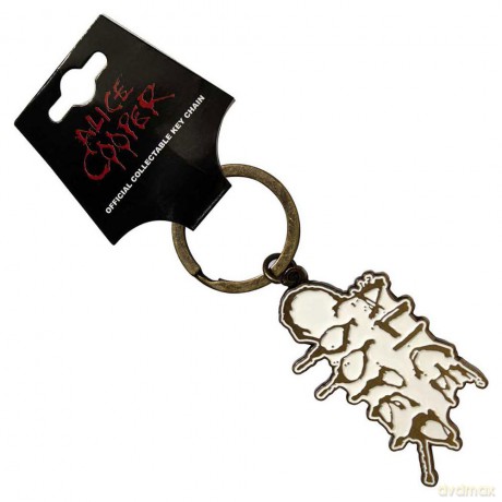 Alice Cooper: Keychain: Dripping Logo Gold