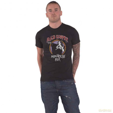 T-Shirt: Alice Cooper Men'S Tee: Mad House Rock (Medium)