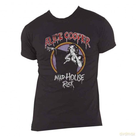T-Shirt: Alice Cooper Men'S Tee: Mad House Rock (Medium)