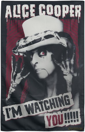 Alice Cooper: Textile Poster: I'm Watching You