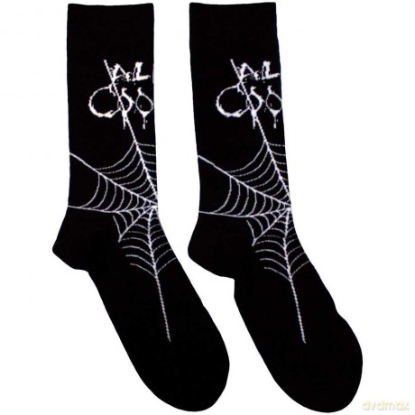 Alice Cooper: Unisex Ankle Socks: Web (Black) (UK Size 7 - 11)