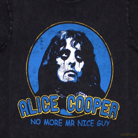 Alice Cooper: Unisex Stone Wash T-Shirt: No More Mr Nice Guy (Black) (X-Large)
