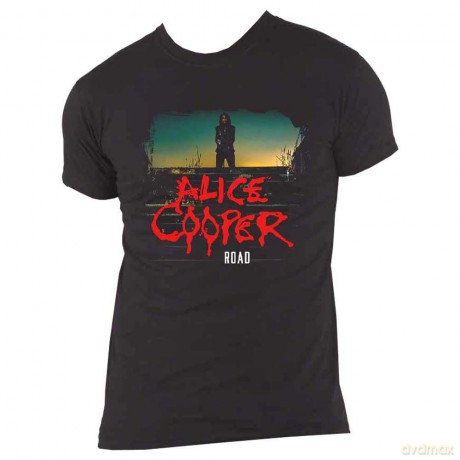 Alice Cooper: Unisex T-Shirt: Back Road (Black) (Medium)
