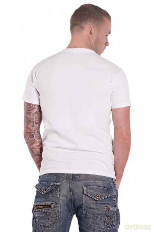 Alice Cooper: Unisex T-Shirt: Snakeskin (White) (Large)