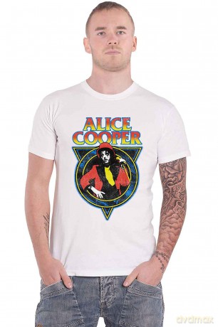 Alice Cooper: Unisex T-Shirt: Snakeskin (White) (XX-Large)