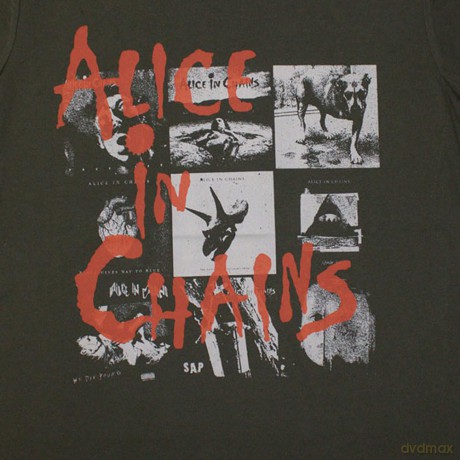 Alice In Chains: Ladies T-Shirt: Albums Montage (Green) (Large)