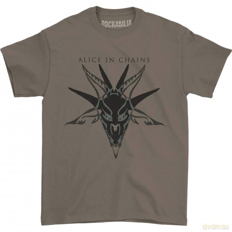 Alice In Chains: Men's Tee: Black Skull (Small)