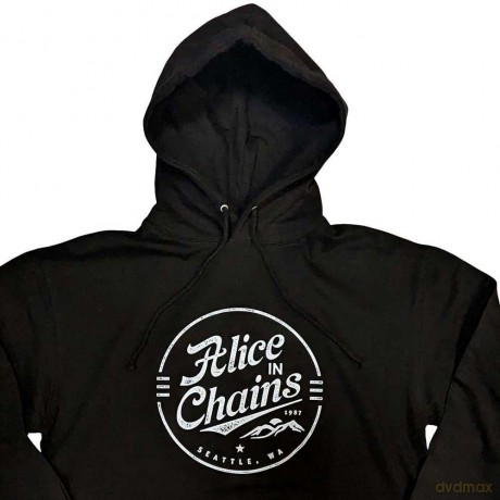 Alice In Chains: Unisex Pullover Hoodie: Circle Emblem (Black) (XX-Large)