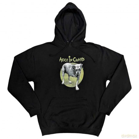 Alice In Chains: Unisex Pullover Hoodie: Three-Legged Dog (Black) (Large)