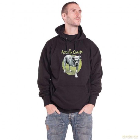 Alice In Chains: Unisex Pullover Hoodie: Three-Legged Dog (Black) (Small)