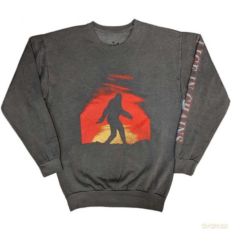 Alice In Chains: Unisex Sweatshirt: Sasquatch Sunset (Charcoal Grey) (Sleeve Print) (Small)