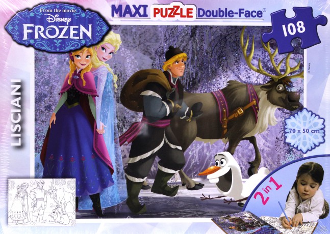 LISCIANIGIOCHI Puzzle Frozen maxi 108 el [PUZZLE]
