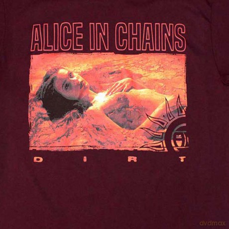 Alice In Chains: Unisex T-Shirt: Dirt Orange (Maroon Red) (Small)
