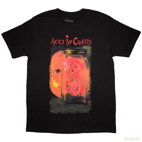 Alice In Chains: Unisex T-Shirt: Jar of Flies (Black) (Back Print) (Medium)