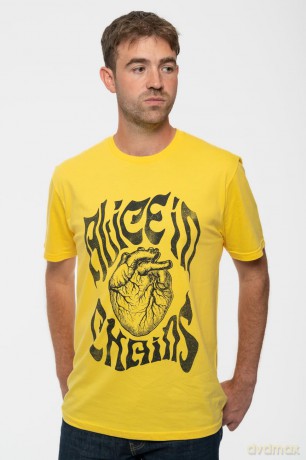 Alice In Chains: Unisex T-Shirt: Lantern (Yellow) (Large)