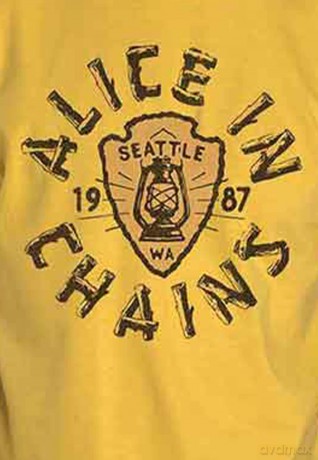 Alice In Chains: Unisex T-Shirt: Lantern (Yellow) (Medium)