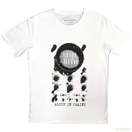 Alice In Chains: Unisex T-Shirt: Oscilloscope (White) (Medium)