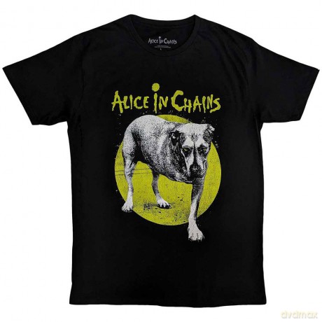 Alice In Chains: Unisex T-Shirt: Three-Legged Dog v2 (Black) (Large)