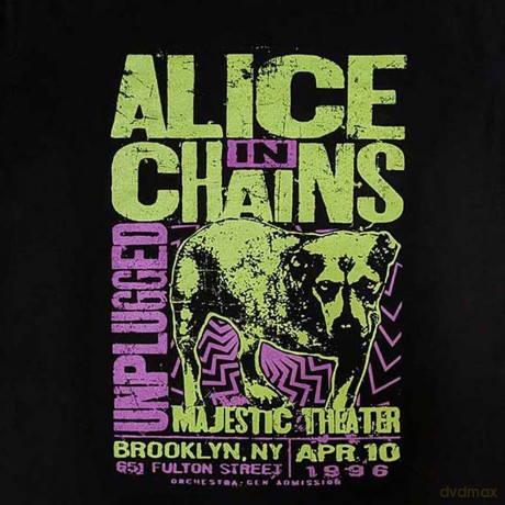 Alice In Chains: Unisex T-Shirt: Unplugged Dog (Black) (Large)