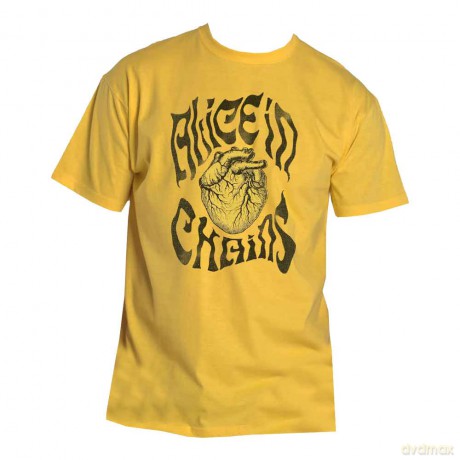 Alice In Chains: Alice in Chains Unisex T-Shirt: Transplant (Yellow) (Small)