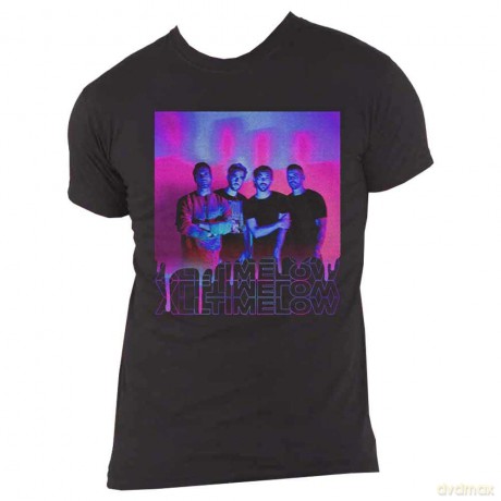 All Time Low: Unisex T-Shirt: Blurry Monster (Black) (Back Print) (Medium)