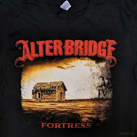 Alter Bridge: Unisex T-Shirt: Fortress 2014 Tour Dates (Black) (Back Print) (X-Large)