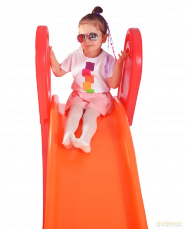 Wielka zjeżdżalnia pomarańczowa Little Tikes